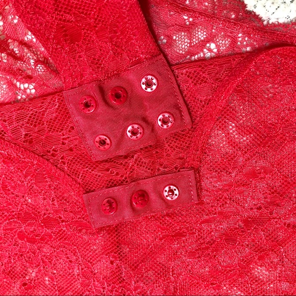 Sam Edelman Geranium Lace Halter Bodysuit Size Sm - Picture 8 of 11